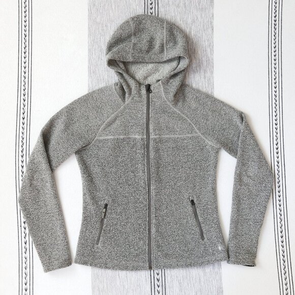 Smartwool Gray Hudson Trail Full Zip Hooded Fleece Sweater | Small - Picture 1 of 8
